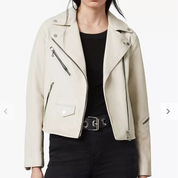 All Saints Leather Jacket Size 8 